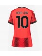 AC Milan Rafael Leao #10 Domácí Dres pro Dámské 2023-24 Krátký Rukáv